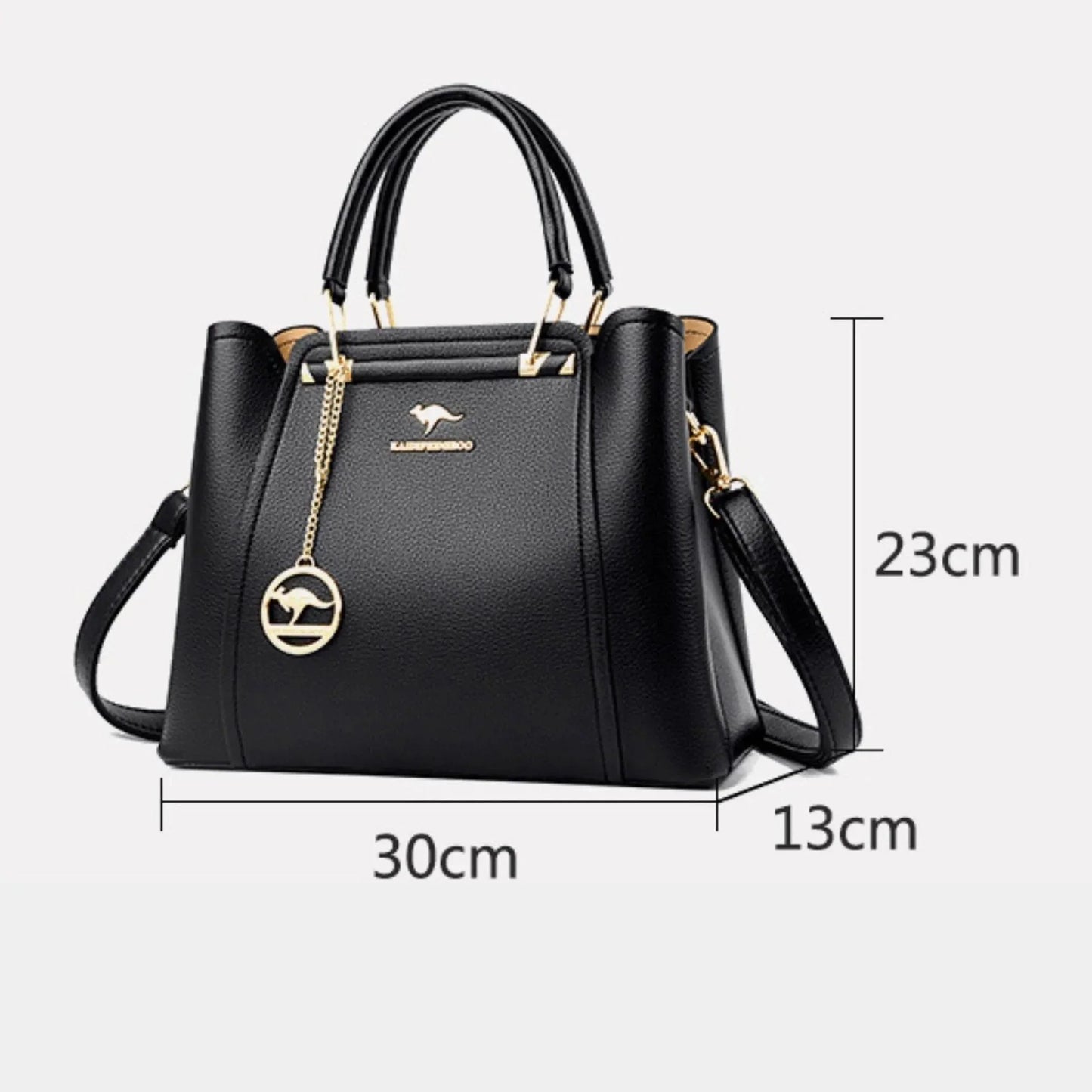 Luxurious Genuine Leather Crossbody Handbag - Style Couer