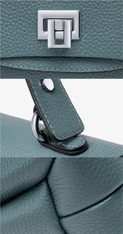 Compact Genuine Leather Handbag - Melbourn