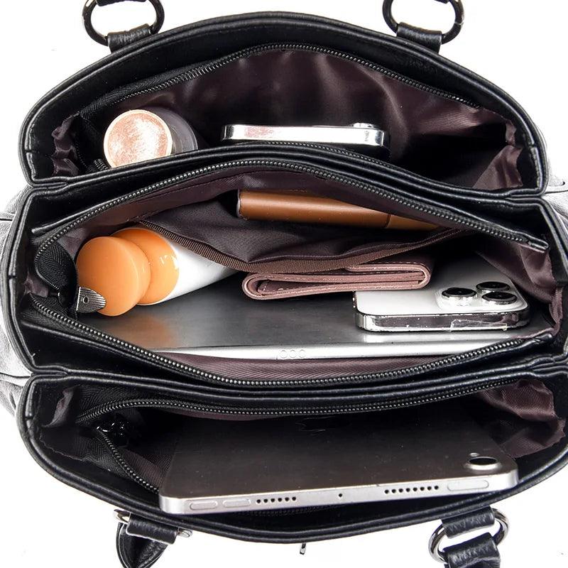 Genuine Leather Handbag - Roma