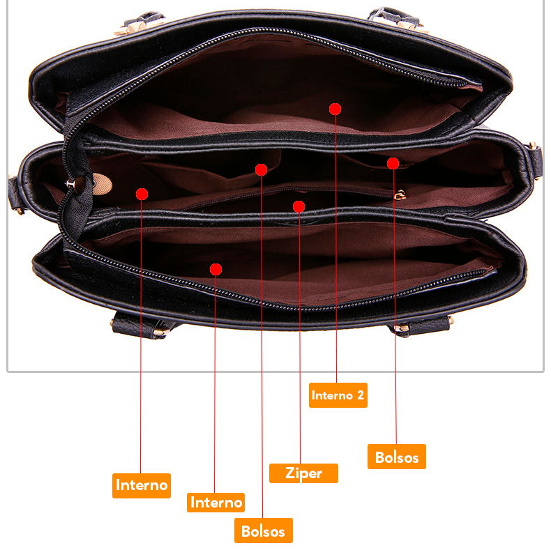 Leather Handbag - Vanna