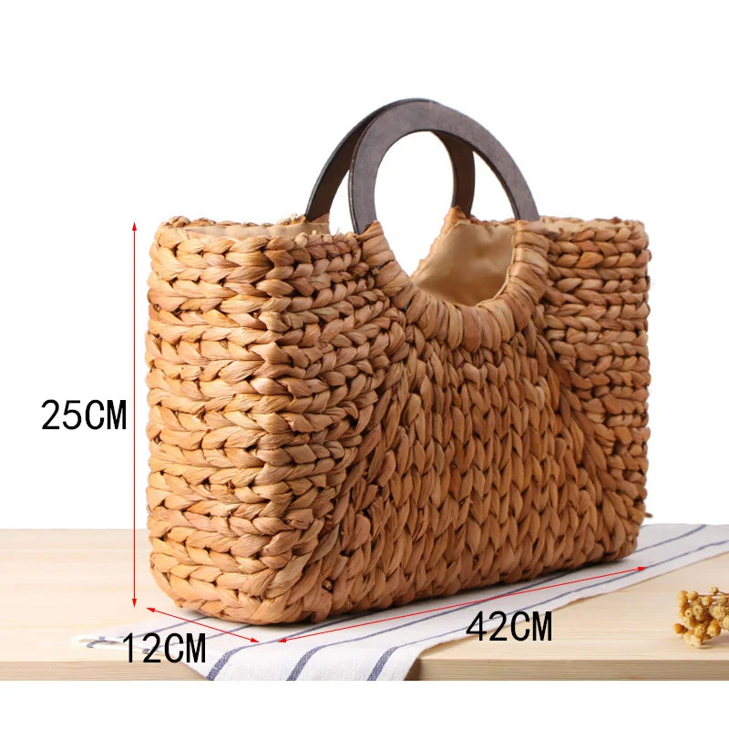 Sabrina Straw Handbag