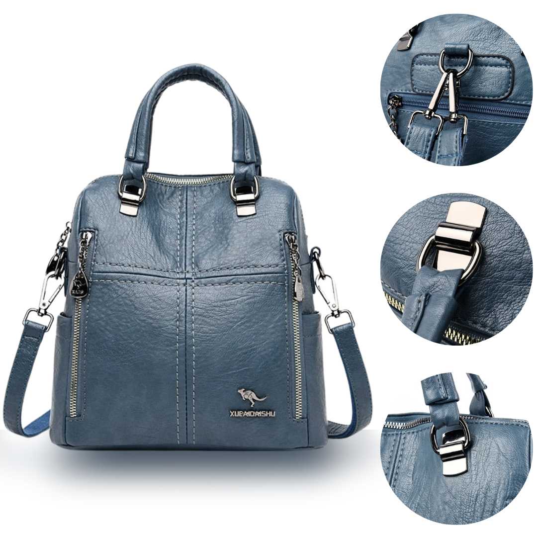 Leather Backpack Handbag Vivette