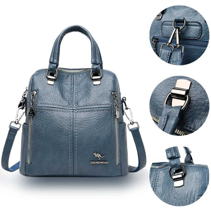Leather Backpack Handbag Vivette
