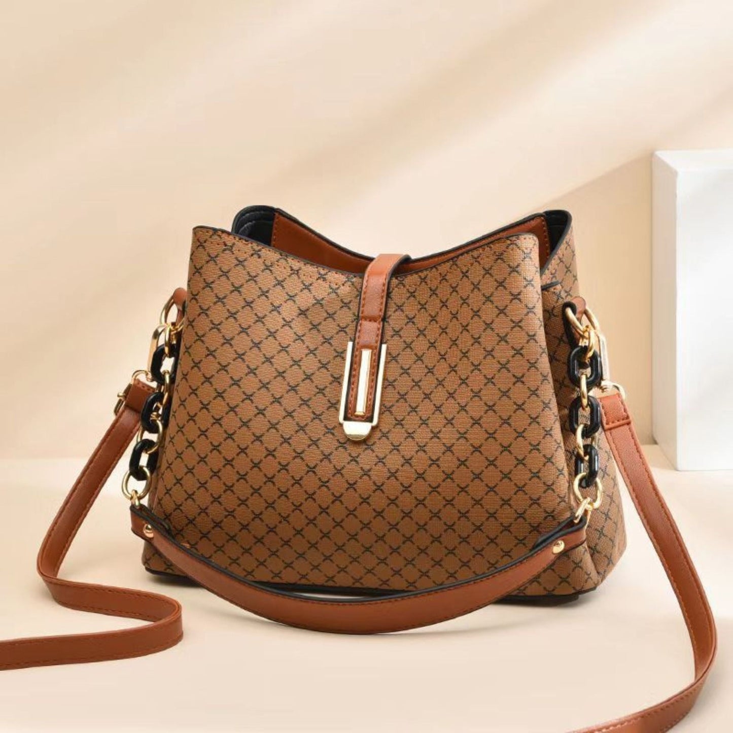 Leather Handbag - Yalena