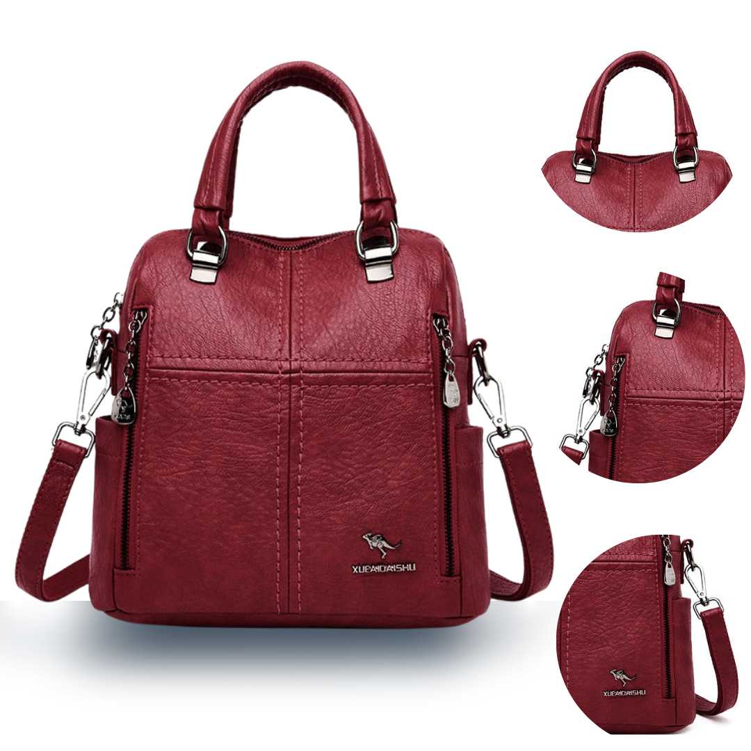 Leather Backpack Handbag Vivette