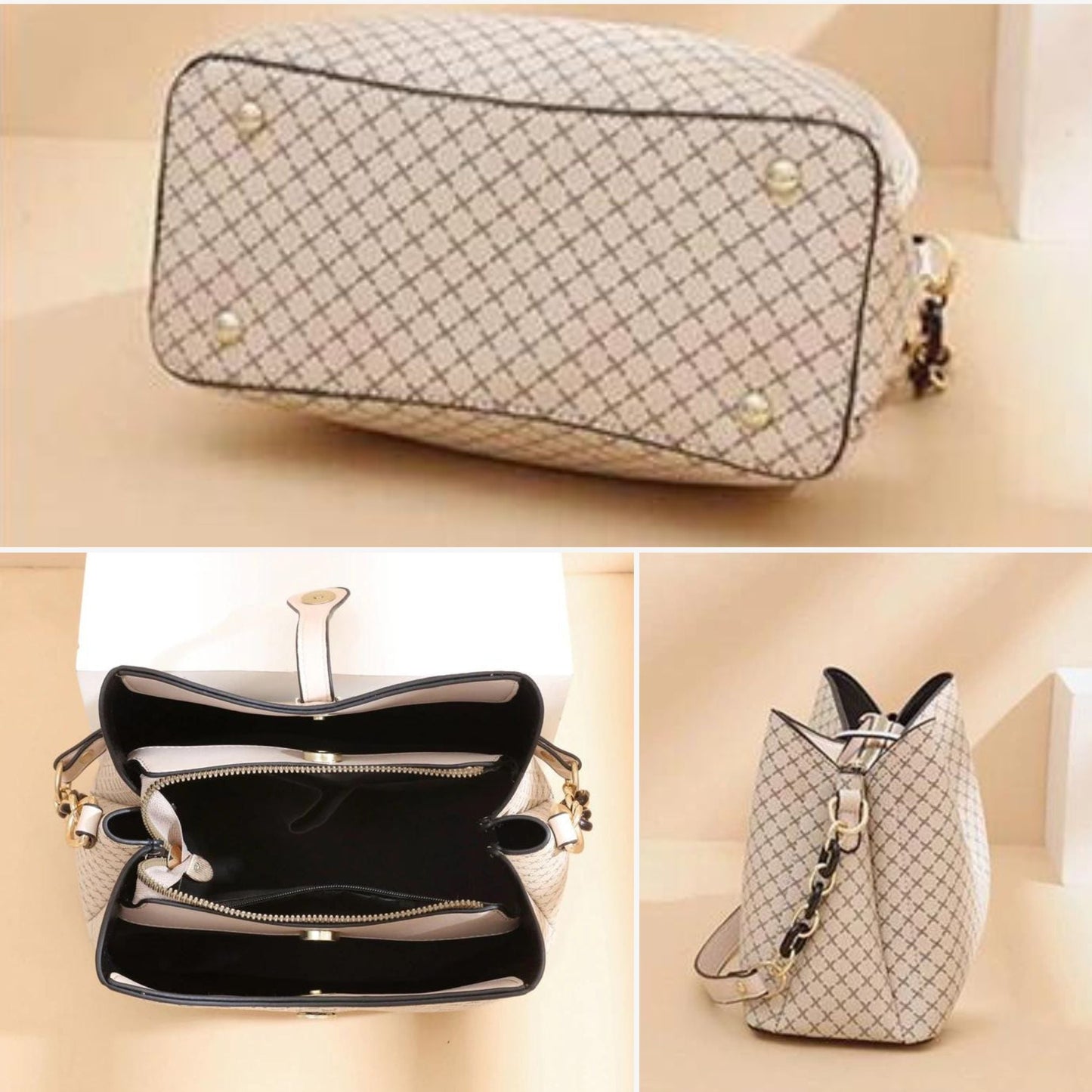 Leather Handbag - Yalena