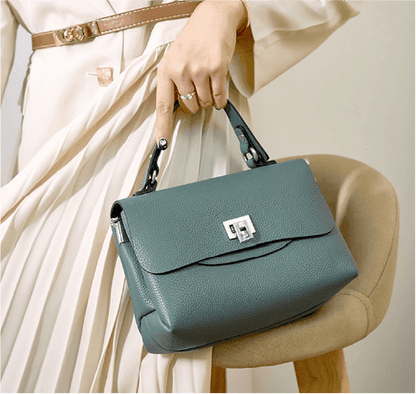 Compact Genuine Leather Handbag - Melbourn