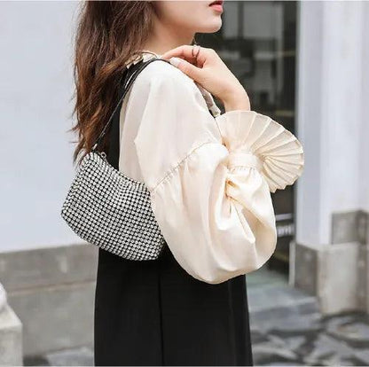 Studded Compact Handbag - Luxury
