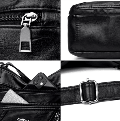 Genuine Leather Handbag - Maria