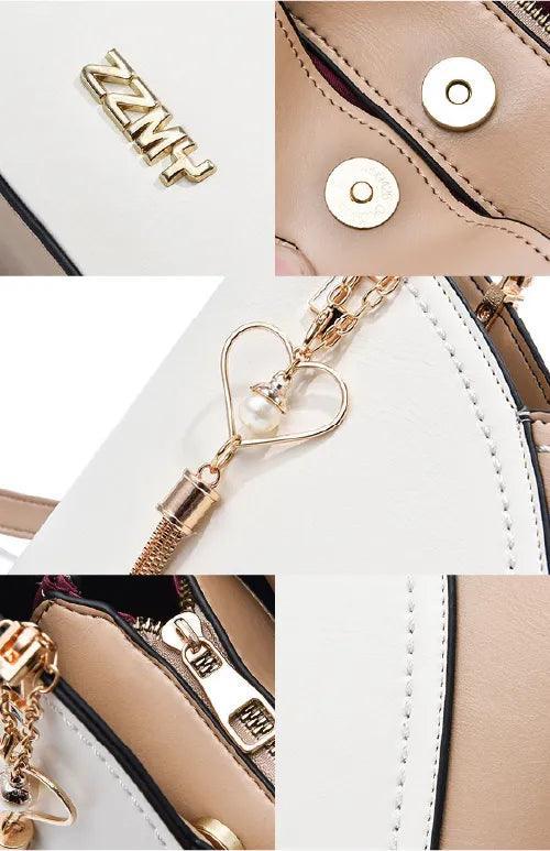 Genuine Leather Women's Handbag - Florenza