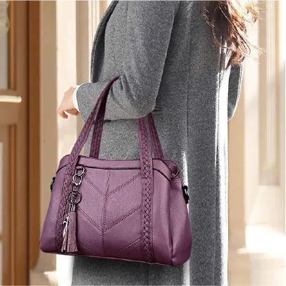 Genuine Leather Handbag - Gina