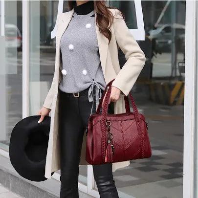 Genuine Leather Handbag - Gina