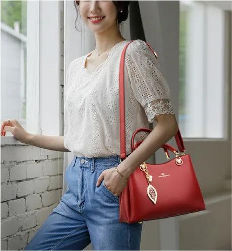 Genuine Leather Handbag - Luxily