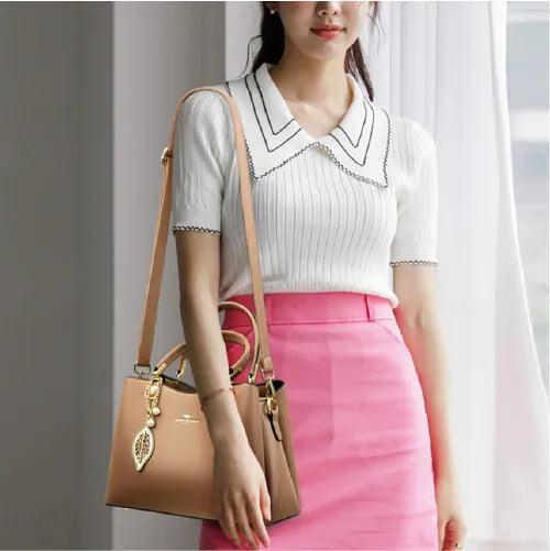 Genuine Leather Handbag - Luxily
