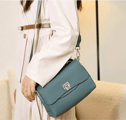 Compact Genuine Leather Handbag - Melbourn