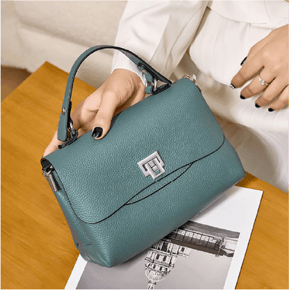 Compact Genuine Leather Handbag - Melbourn