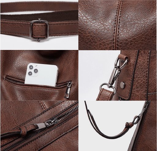 Genuine Leather Handbag - Pietra