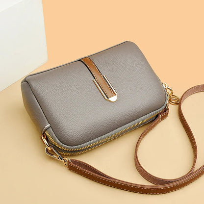 Leather Crossbody Handbag - Zadie