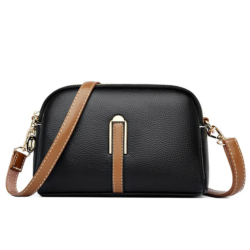 Leather Crossbody Handbag - Zadie