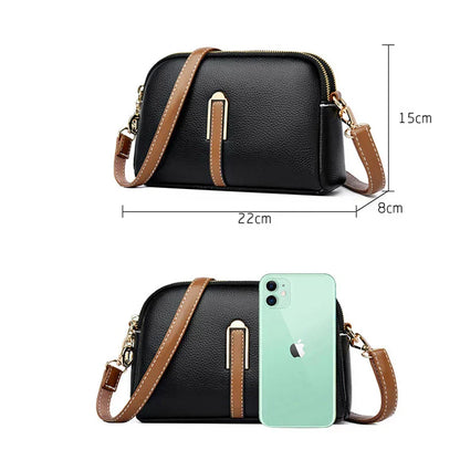 Leather Crossbody Handbag - Zadie