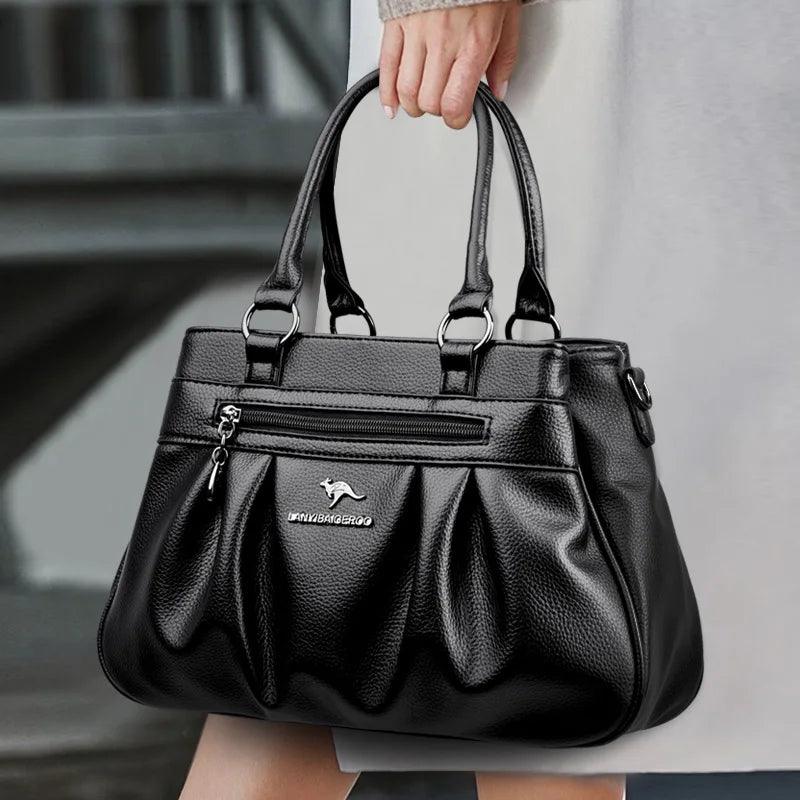 Genuine Leather Handbag - Roma