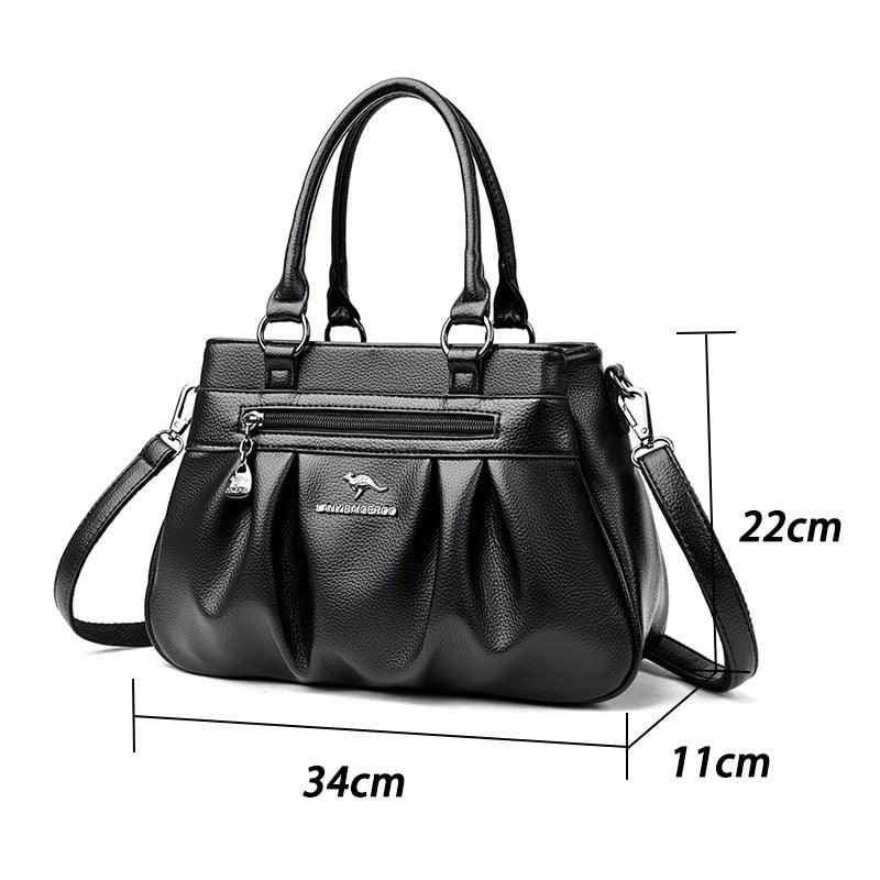 Genuine Leather Handbag - Roma