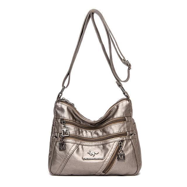 Genuine Leather Handbag - Maria