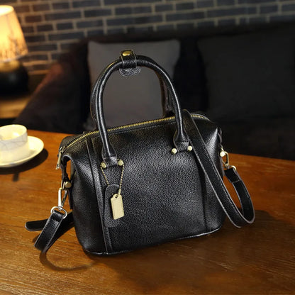 Genuine Leather Handbag - Undine