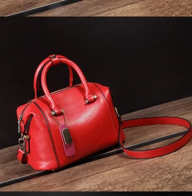 Genuine Leather Handbag - Undine