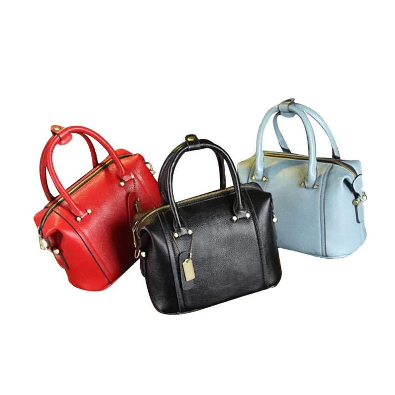 Genuine Leather Handbag - Undine