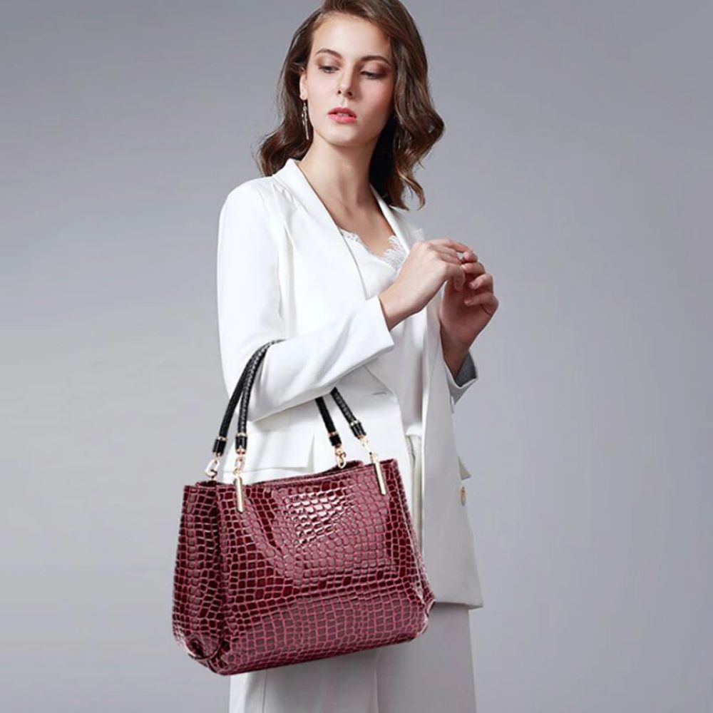 Leather Handbag - Calantha