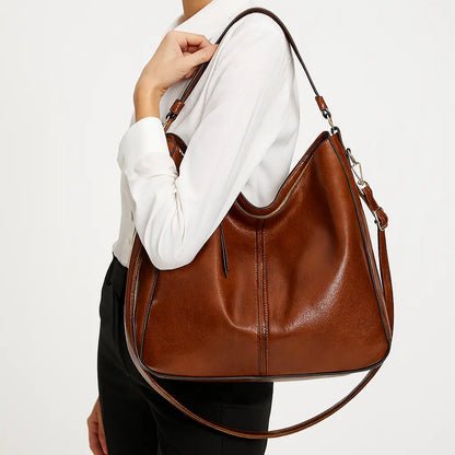 Genuine Leather Handbag - Mila