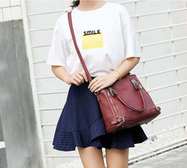 Large Leather Handbag Salomé