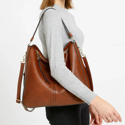 Genuine Leather Handbag - Mila