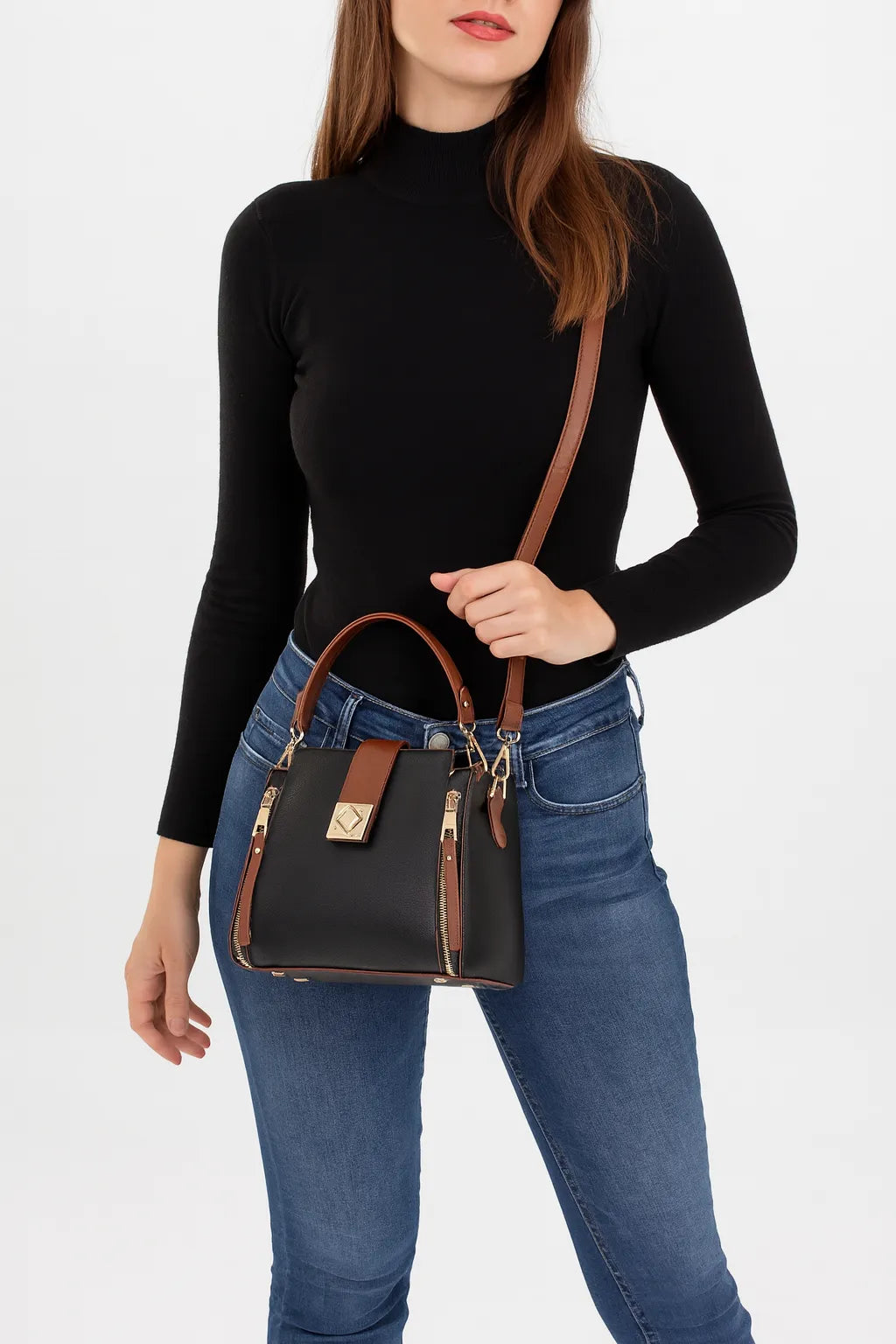 Genuine Leather Handbag - Masy