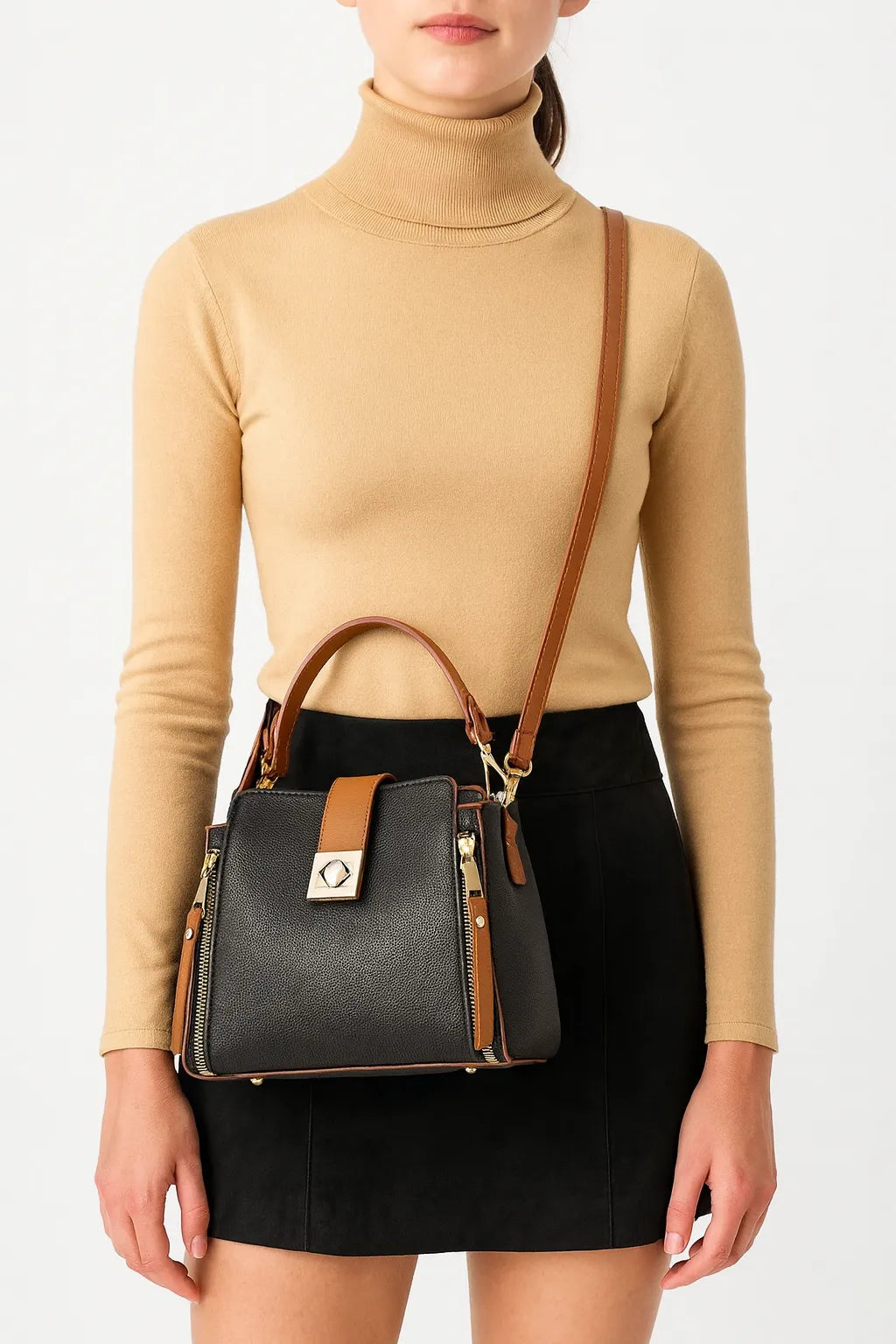Genuine Leather Handbag - Masy