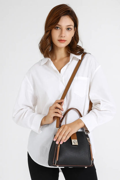 Genuine Leather Handbag - Masy