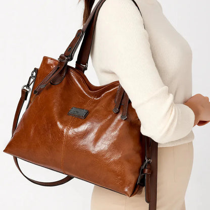 Genuine Leather Handbag - Olivia