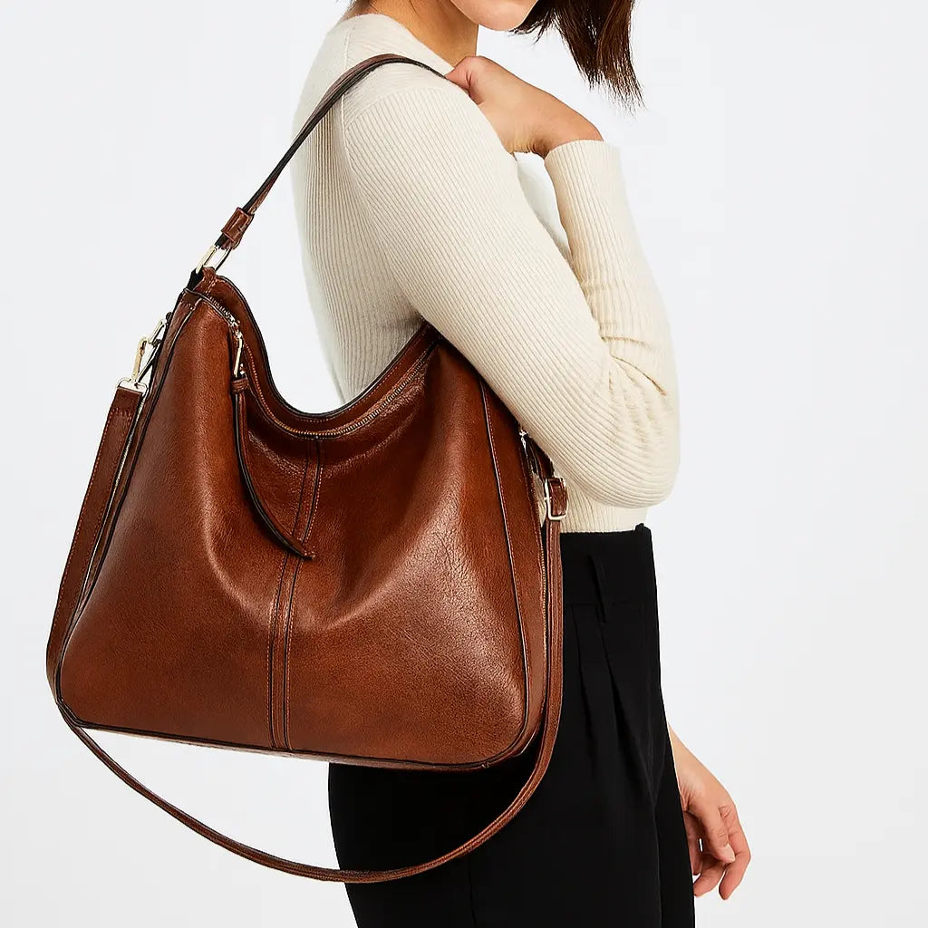 Genuine Leather Handbag - Mila