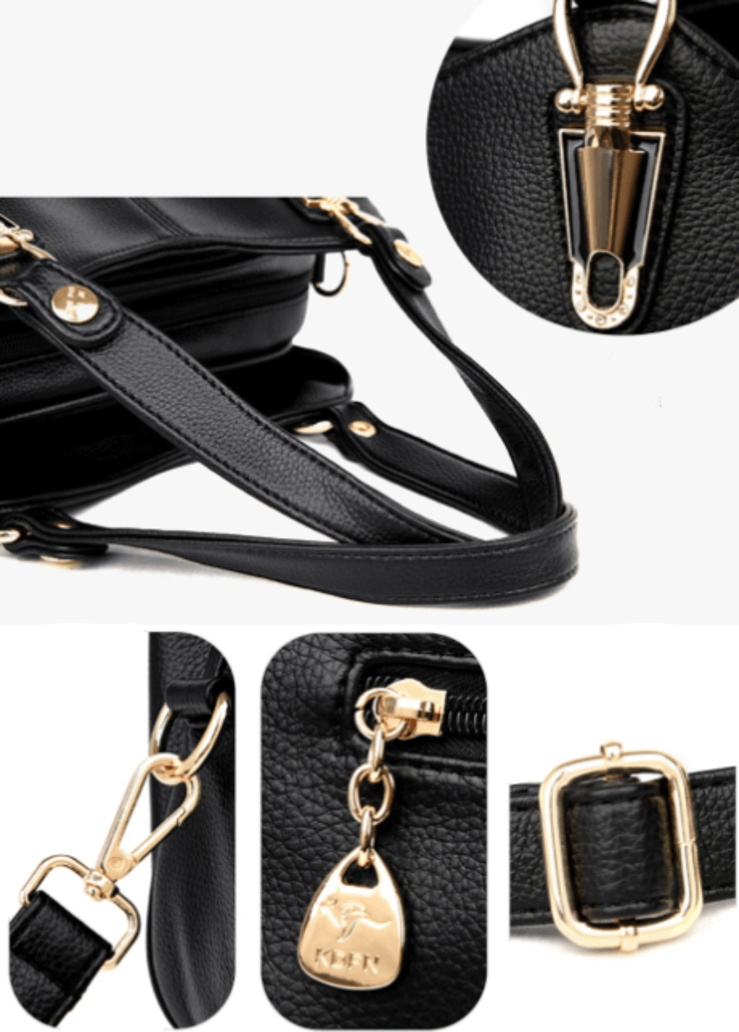 Genuine Leather Handbag - Uiva