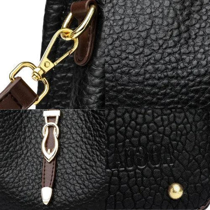 Genuine Leather Handbag - Donatela