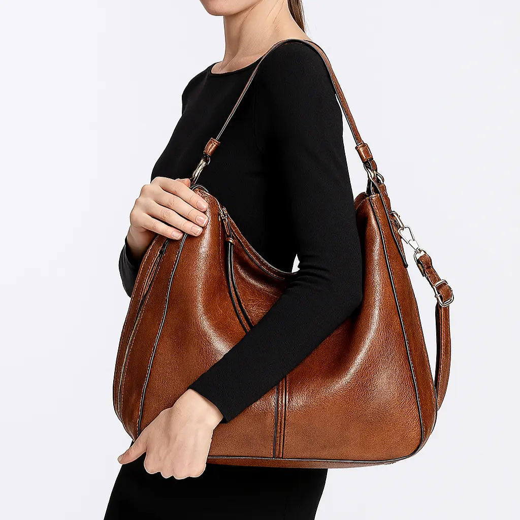 Genuine Leather Handbag - Mila