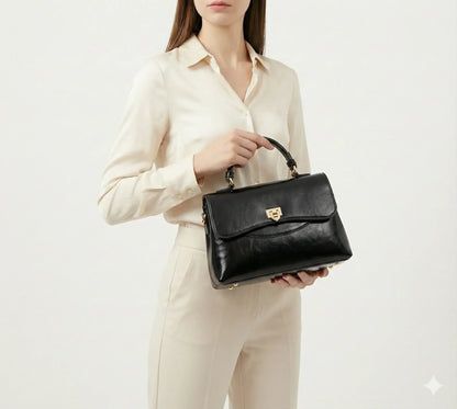 Handbag in Genuine Leather - Sienna