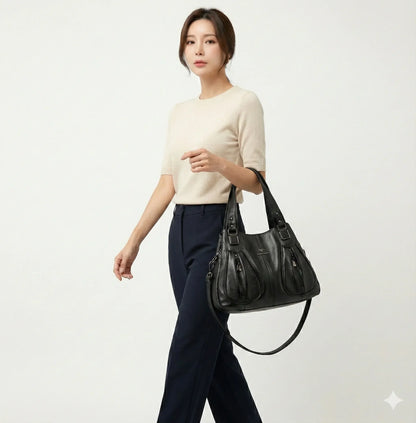 Genuine Leather Handbag - Livia