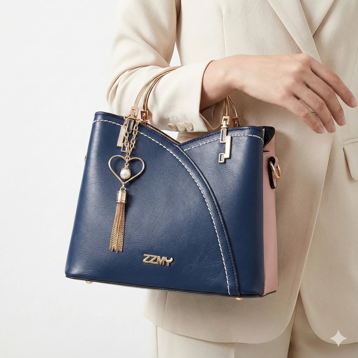 Genuine Leather Women's Handbag - Florenza