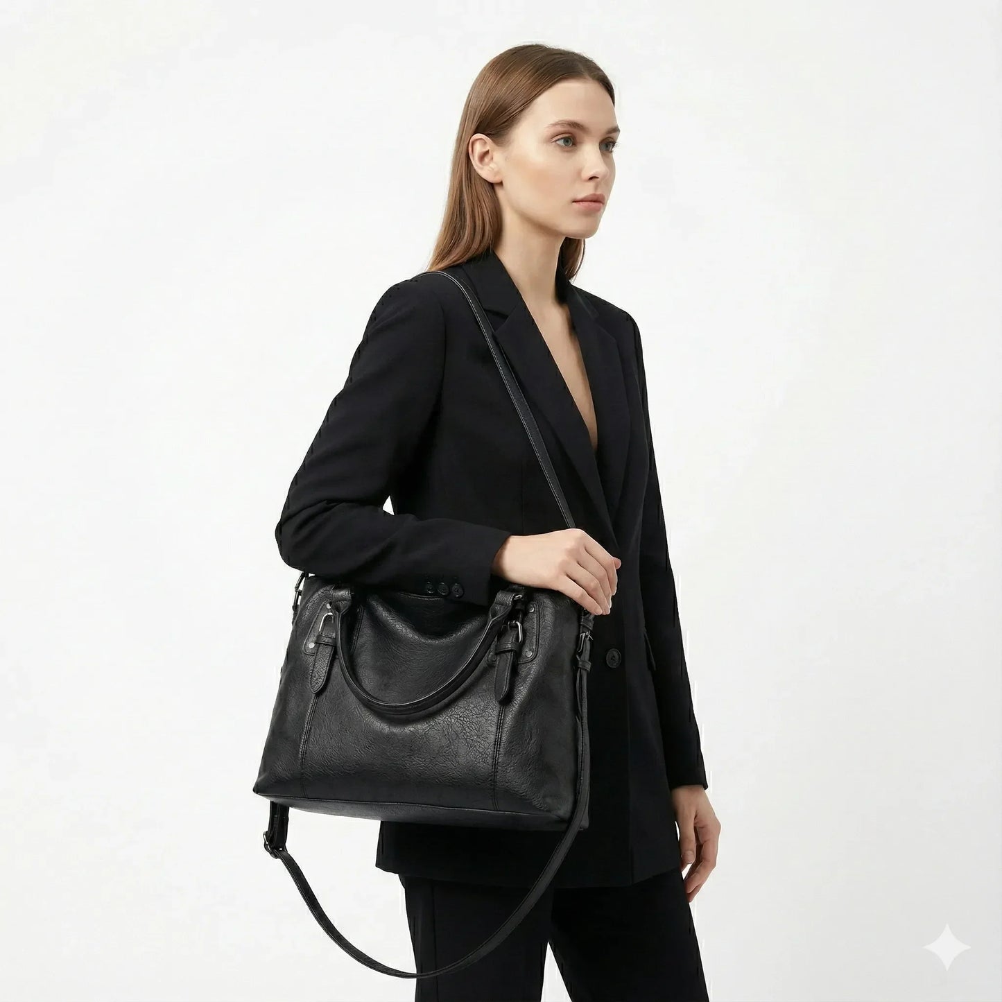 Genuine Leather Handbag - Adrena