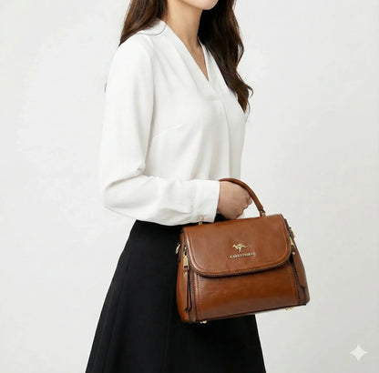 Handbag in Genuine Leather - Liora