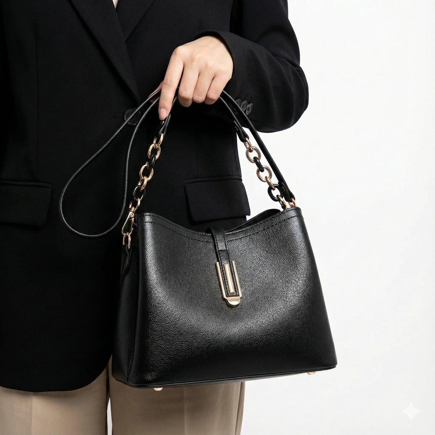 Genuine Leather Handbag - Brail