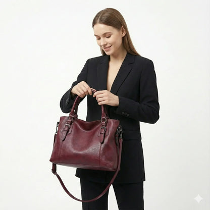Genuine Leather Handbag - Adrena