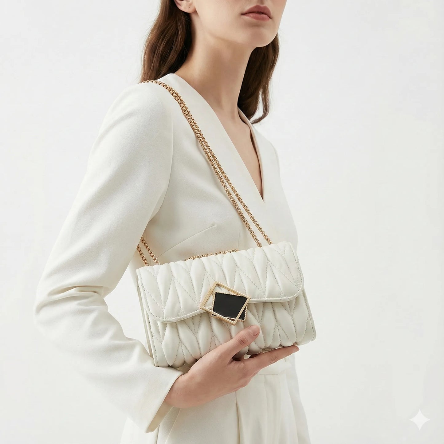 Compact Leather Handbag - Vienza